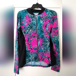 Biking long sleeve zipper shirt